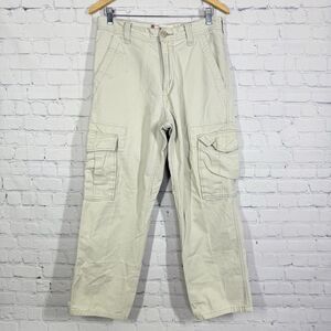 Vintage Y2K Levi's Cargo Pants Men Size 30x32 Beige Baggy Loose Straight Hip Hop